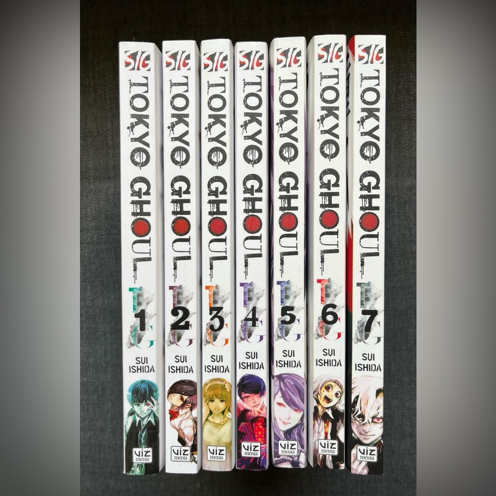 Tokyo Ghoul Manga Volumes 1-7 by Sui Ishida